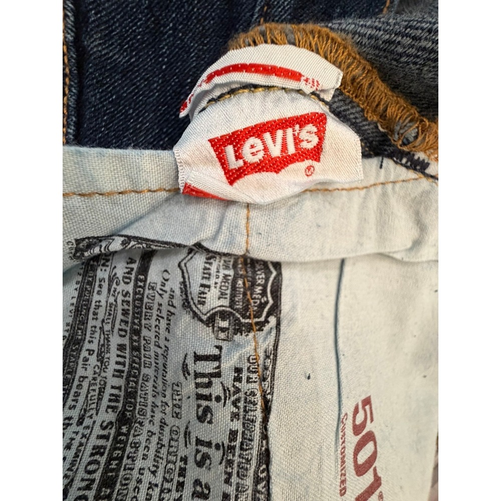 Levi's 501 CT Customized & Tapered Button Fly 100% Cotton Jeans 34 /‎ 29 - Picture 5 of 8